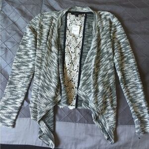 Forever 21 Monochrome Draped Cardigan